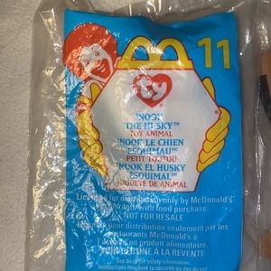 🚩 RARE Brand new 1999 McDonald’s teenie beanies babies misprint vintage package